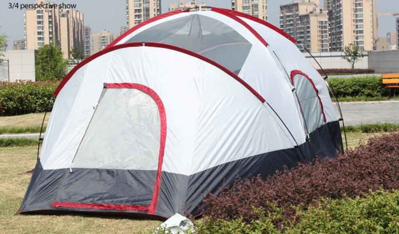 Cheap Goat Tents Large Tent 5 8 Person Two Bedrooms One Living Room Camping Family Tent 550x300x195cm Tents 